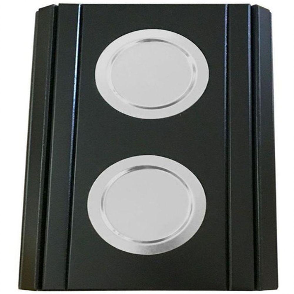 Kit 04 Esteira Decorativa Laqueada Sofá Copo Alumínio Preta - 3