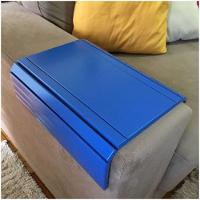 Kit 02un Esteiras Suporte Flexivel P/ Braço Sofá Azul Bic - 3