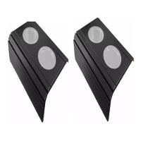 Kit 02 Esteira Decorativa Laqueada Sofá Copo Alumínio Preta - 1