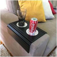 Kit 02 Esteira Decorativa Laqueada Sofá Copo Alumínio Preta - 11