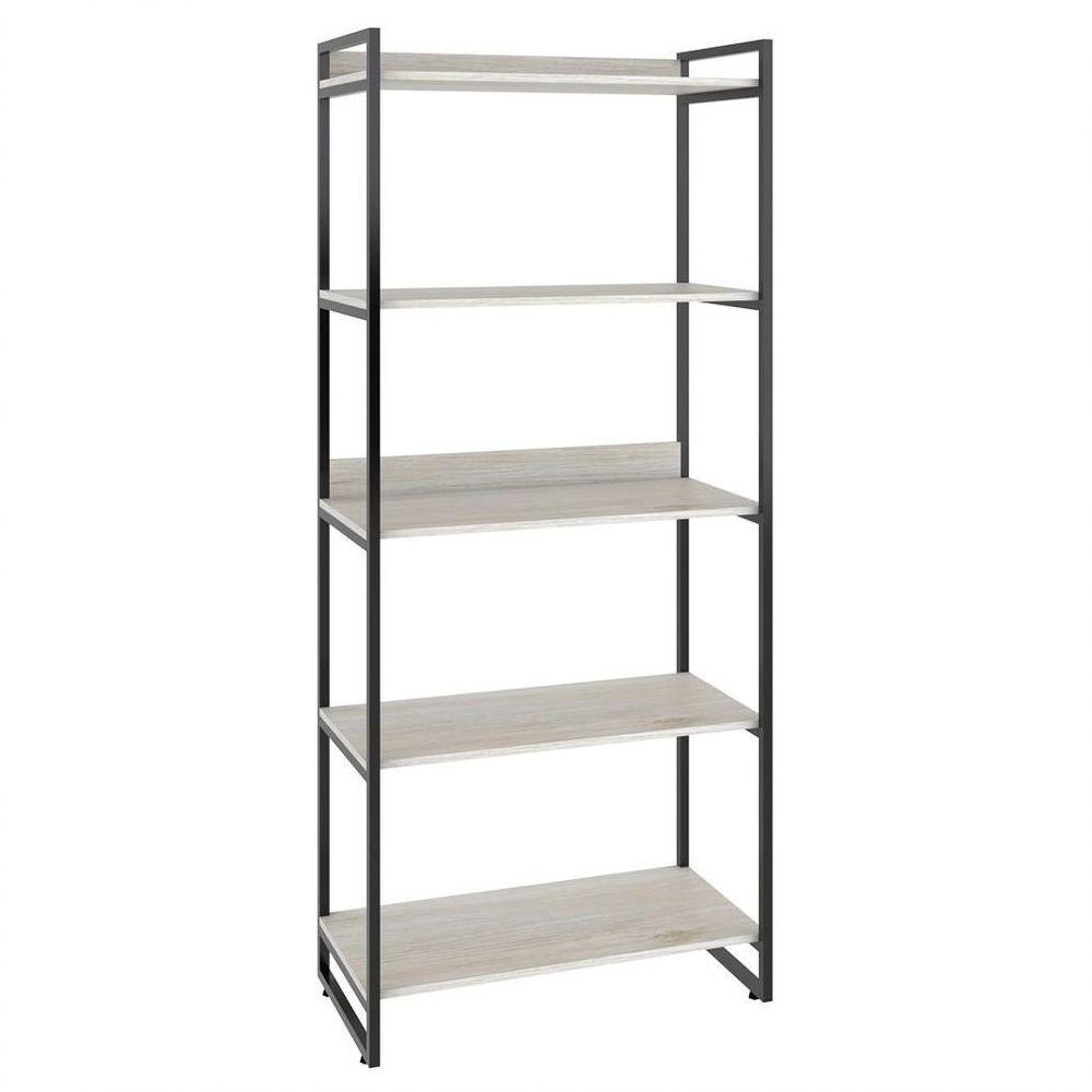 Kit 3 Estantes Livreiro Multi Prisma Estilo Industrial 80cm 5 Prateleiras C08 Snow - 2