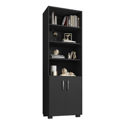 Livreiro Office Brian 02 Portas Pequenas L01 Preto Tx