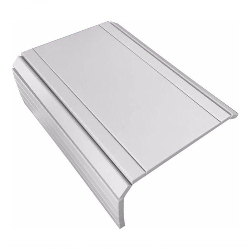 Kit 04un Esteiras Bandeja Reta Flexivel P Braço Sofá Branco - 1