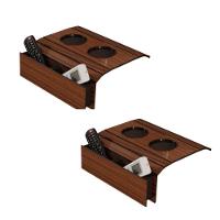 Kit 2 Bandejas Esteira Para Braço De Sofá Cor Mel - 5