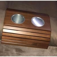 Kit 02un Esteira Braço De Sofá Porta Copo Alumínio Madeira