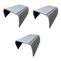 Kit 03un Esteiras Reta Flexível Para Braço Sofá Cinza - 1