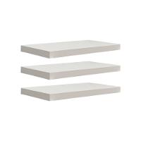 Kit 3 Prateleiras 40 x 20cm Branco Espessura 25mm Invisível - 1