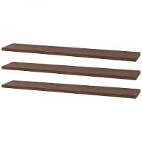 Kit 3 Prateleiras 70 X 15cm Nogal Suporte Invisível - 1