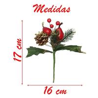 12 Ramos Pera Decoração De Natal Artificial 17cm - 3