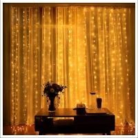 Cascata Cortina De Natal 780 Led Luz Amarela 8 Funções 5x3m 220v - 5