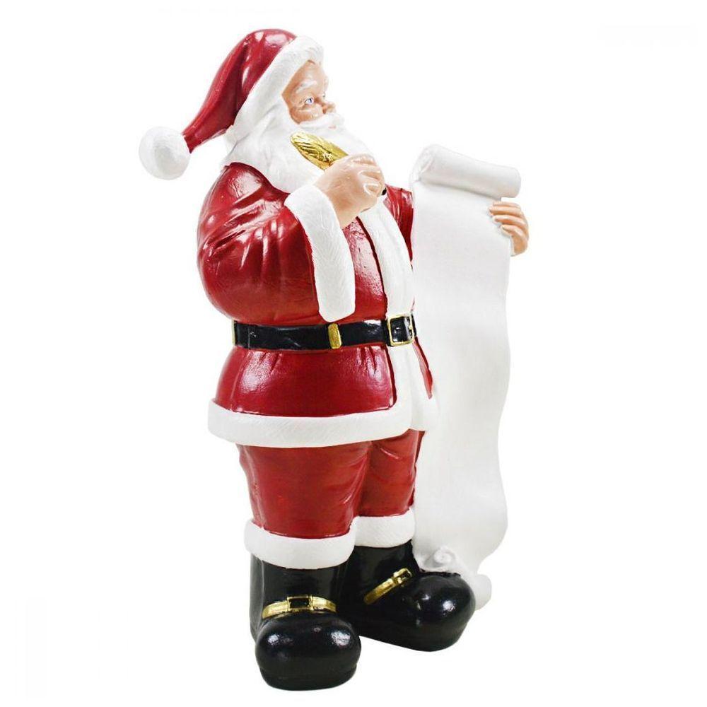 Decoração Papai Noel Natal Boneco Em Borracha 30cm - 5