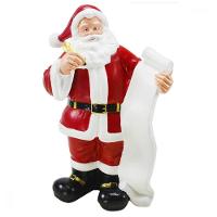 Decoração Papai Noel Natal Boneco Em Borracha 30cm - 1