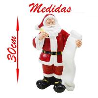 Decoração Papai Noel Natal Boneco Em Borracha 30cm - 2