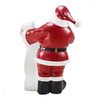 Decoração Papai Noel Natal Boneco Em Borracha 30cm - 3