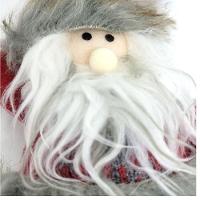 Kit 4 Bonecos Papai Noel Pelúcia 16cm Enfeite árvore Natal - 3