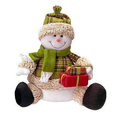Jogo Papai Noel E Boneco De Neve Pelúcia Xadrez 36cm