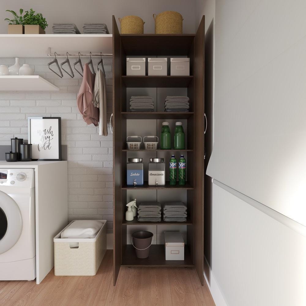 Armário Organizador Multiuso Kiev 2 Portas Com Chave Freijo - 2