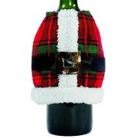 Jogo 2 Capas Para Garrafa De Vinho Natal Paletó E Gorrinho - 2