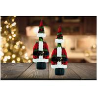 Jogo 2 Capas Para Garrafa De Vinho Natal Paletó E Gorrinho - 3