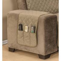 Protetor Para Sofá Dupla Face Manu 2 E 3 Lugares - Cáqui E Marrom - 2