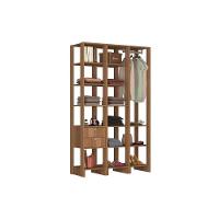 Closet Multi Yes Com Cabideiro 2 Gavetas E 14 Prateleiras Nova Mobile Montana - 1