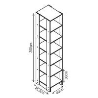 Closet Multi Yes Com Cabideiro 2 Gavetas E 14 Prateleiras Nova Mobile Montana - 2