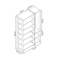 Smart Closet Yes Com Cabideiro E 9 Prateleiras Nova Mobile Branco - 4
