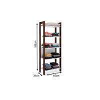 Closet De Casal Az1005 Armário C- 5 Prateleiras Branco-nogal - Tecno Mobili - 6