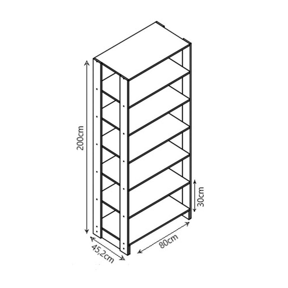 Smart Closet Yes Com Cabideiro E 9 Prateleiras Nova Mobile Montana - 3