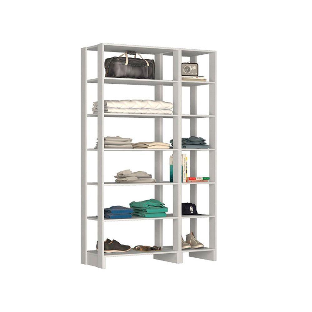 Smart Closet Yes Com 12 Prateleiras Nova Mobile Branco - 1