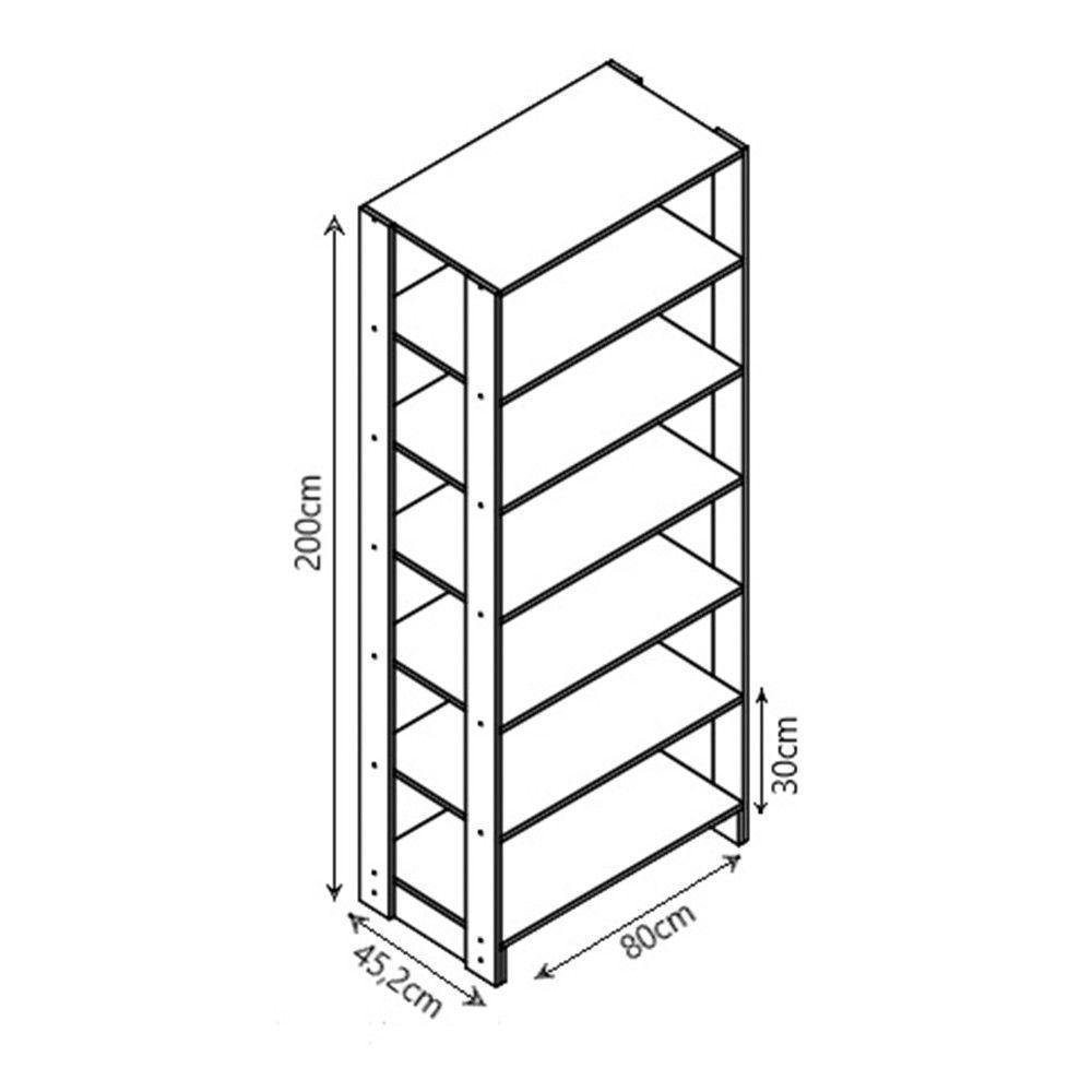 Smart Closet Yes Com 12 Prateleiras Nova Mobile Branco - 3