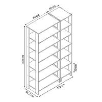Smart Closet Yes Com 12 Prateleiras Nova Mobile Branco - 7
