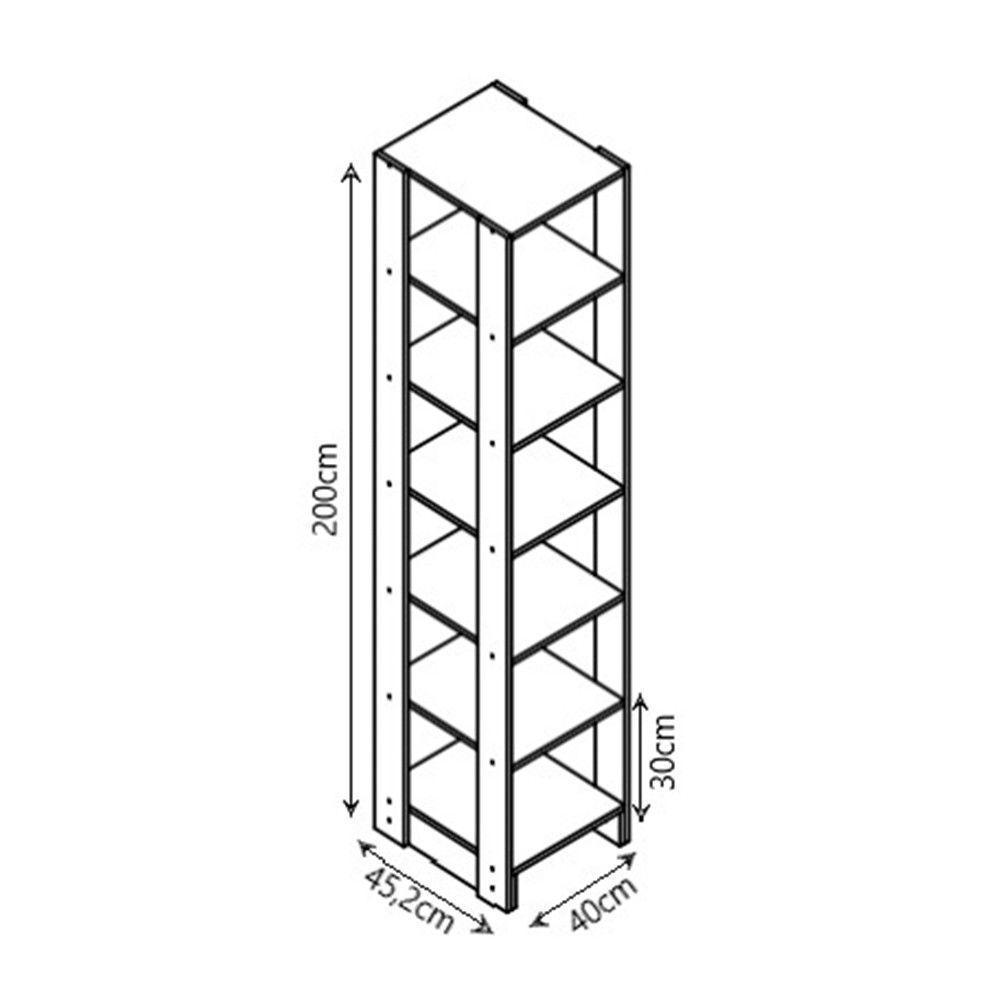Smart Closet Yes Com 12 Prateleiras Nova Mobile Montana - 2
