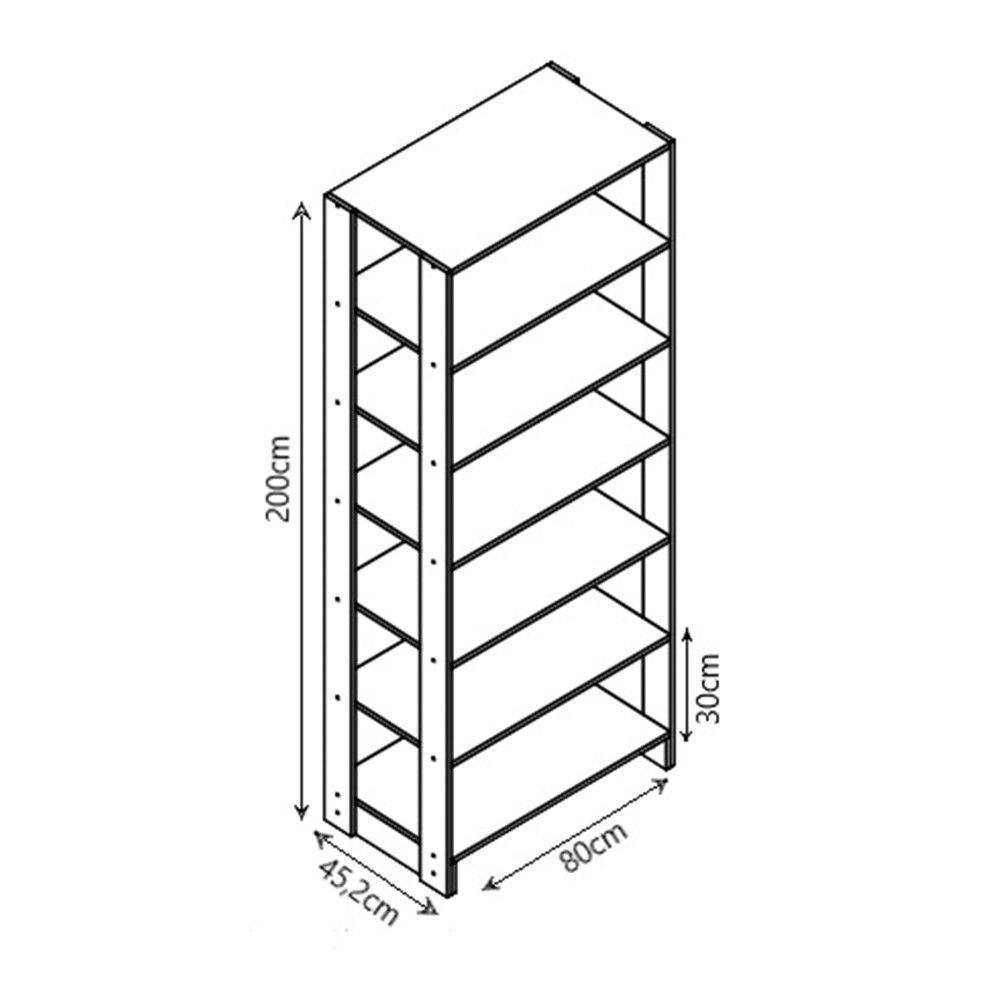 Smart Closet Yes Com 12 Prateleiras Nova Mobile Montana - 3