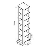 Closet Multi Yes Com Cabideiro 2 Gavetas E 14 Prateleiras Nova Mobile Branco - 2