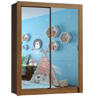 Guarda-roupa Infantil Madesa Bento 2 Portas De Correr De Espelho 2 Gavetas