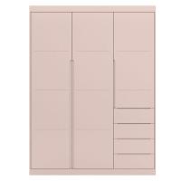 Guarda Roupa Infantil 3 Portas 4 Gavetas Lua P04 Rose - Mpozenato - 2
