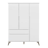 Guarda Roupa Infantil Com 3 Portas E 2 Gavetas Melinda Cor Branco Phoenix Baby - 1