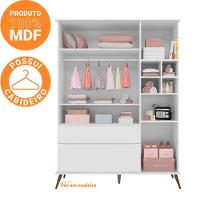 Guarda Roupa Infantil Com 3 Portas E 2 Gavetas Melinda Cor Branco Phoenix Baby - 2