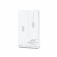 Guarda Roupa Infantil 4 Portas Branco Flex Line - 1
