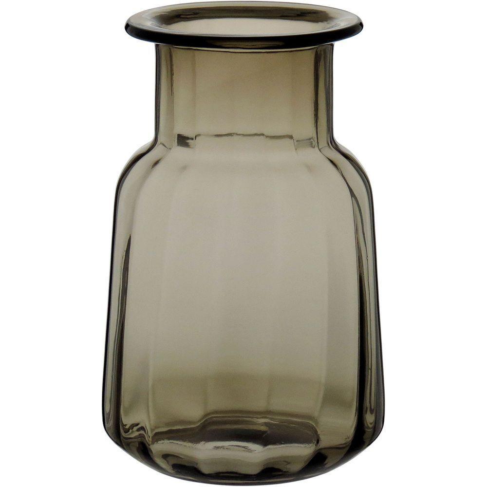 Vaso 27x14x14cm Vidro âmbar - 1