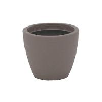 Vaso Com Prato Tramontina Asteca 32 Cm Em Polietileno Concreto Tramontina - 1