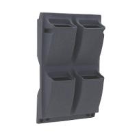 Floreira De Parede Tramontina Malaia Em Polietileno Grafite Tramontina - 3