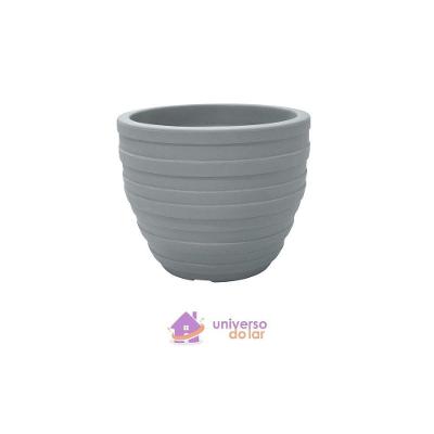 Vaso Inca Tramontina Em Polietileno Cimento 38 Cm Tramontina