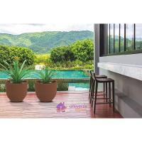 Vaso Laos Tramontina Basic Em Polietileno Concreto 45 Cm Tramontina - 2