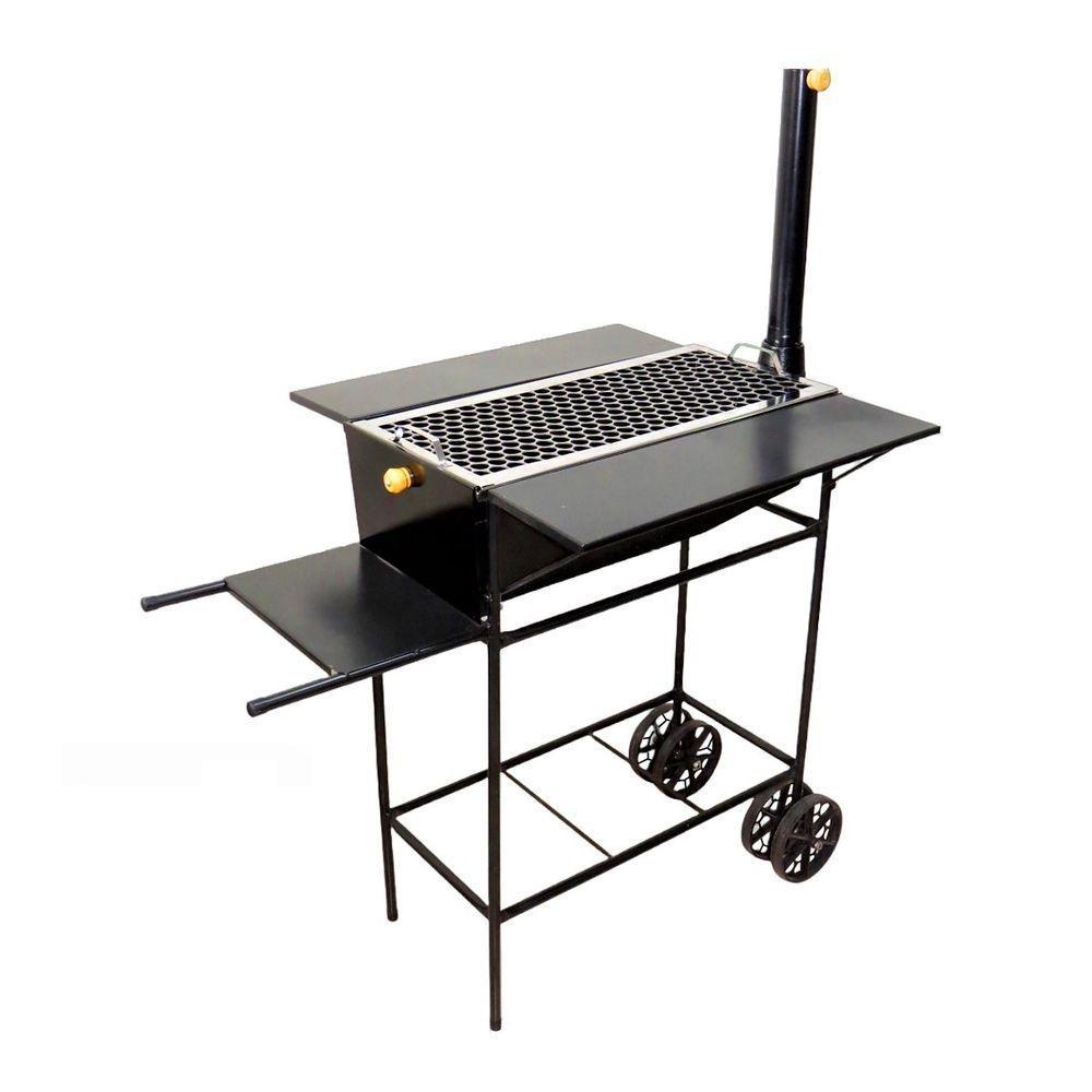 Fogão A Lenha E Churrasqueira Chapa 03 Furos 90X80X65Cm - 2