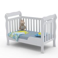 Quarto De Bebê Taís Berço 3 Em 1 Lila Cômoda Branco Brilho - 6