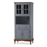 Cristaleira Lateral Com 2 Portas Madeira, 2 Portas Vidro, 1 Gaveta E 1 Nicho - M560810 - Verniz - 1