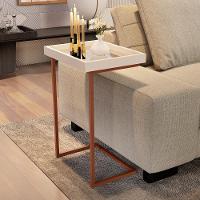 Mesa De Apoio Calabria Perola Pe Bronze - 1