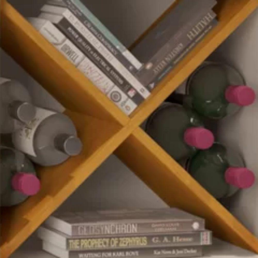 Cristaleira Graça 1 Porta E Adega Jcm Movelaria Off White Cinamomo - 2